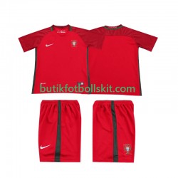 Portugal 2016 Retro Barn Hemma Matchtröja Kortärmad