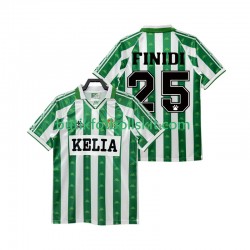 Real Betis FINIDI 25 1995 1996 Retro Män Hemma Matchtröja Kortärmad