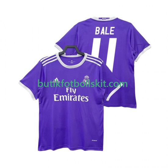 Real Madrid BALE 11 2016 2017 Retro Män Borta Matchtröja Kortärmad