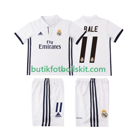 Real Madrid BALE 11 2016 2017 Retro Barn Hemma Matchtröja Kortärmad