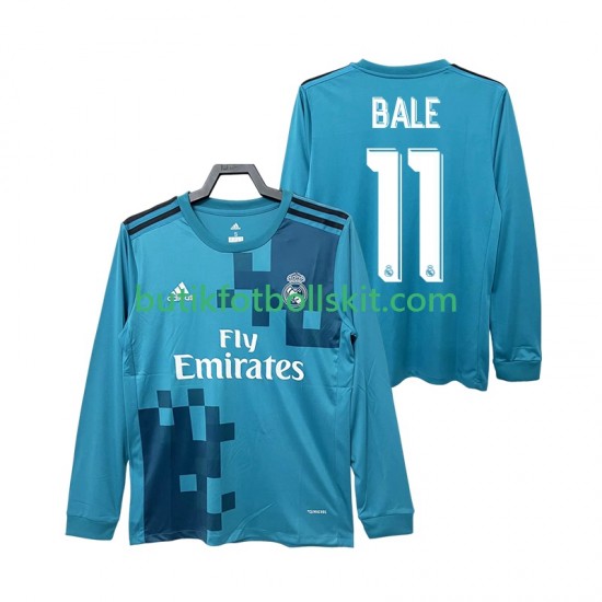 Real Madrid BALE 11 2017 2018 Retro Män Tredje Matchtröja Långärmad