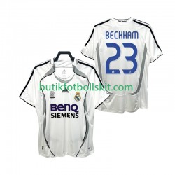 Real Madrid BECKHAM 23 2007 Retro Män Hemma Matchtröja 2006 Kortärmad