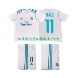 Real Madrid Bale 11 2017 2018 Retro Barn Hemma Matchtröja Kortärmad