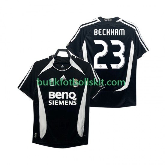 Real Madrid Beckham 23 2007 Retro Män Tredje Matchtröja 2006 Kortärmad