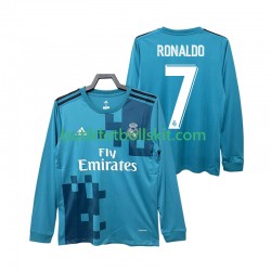 Real Madrid CRISTIANO RONALDO 7 2017 2018 Retro Män Tredje Matchtröja Långärmad