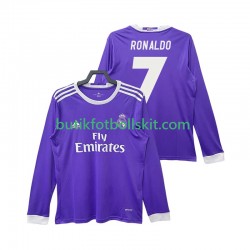 Real Madrid Cristiano Ronaldo 7 2016 2017 Retro Män Borta Matchtröja Långärmad