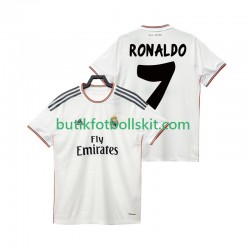 Real Madrid Cristiano Ronaldo 7 2013 2014 Retro Män Hemma Matchtröja Kortärmad