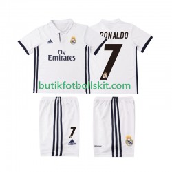 Real Madrid Cristiano Ronaldo 7 2016 2017 Retro Barn Hemma Matchtröja Kortärmad