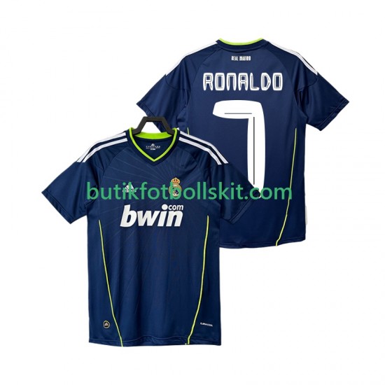 Real Madrid Cristiano Ronaldo 7 Retro Män Borta Matchtröja 2011 2010 Kortärmad