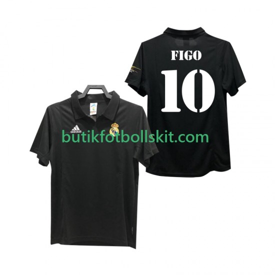 Real Madrid FIGO 10 2003 Retro Män Borta Matchtröja 2002 Kortärmad