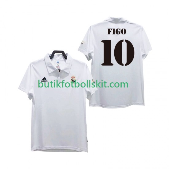 Real Madrid FIGO 10 2003 Retro Män Hemma Matchtröja 2002 Kortärmad