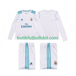 Real Madrid 2017 2018 Retro Barn Hemma Matchtröja Långärmad