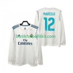 Real Madrid MARCELD 12 2017 2018 Retro Män Hemma Matchtröja Långärmad