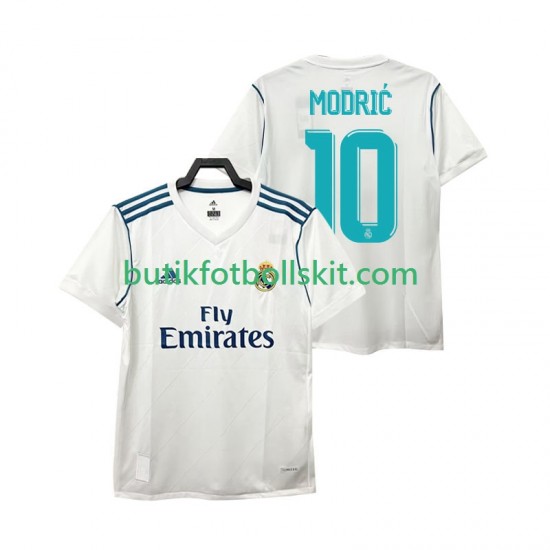 Real Madrid Modrić 10 2017 Retro Män Hemma Matchtröja Kortärmad