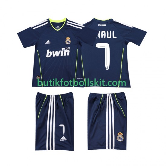 Real Madrid PAUL 7 Retro Barn Borta Matchtröja 2011 2010 Kortärmad