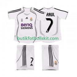 Real Madrid RAUL 7 2007 Retro Barn Hemma Matchtröja 2006 Kortärmad