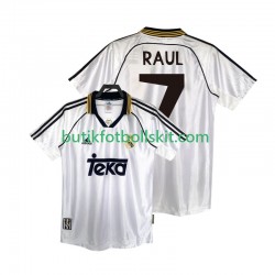 Real Madrid RAUL 7 2000 Retro Män Hemma Matchtröja 1998 Kortärmad