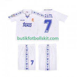 Real Madrid RAUL 7 1996 1997 Retro Barn Hemma Matchtröja Kortärmad