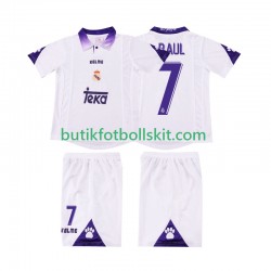 Real Madrid RAUL 7 1997 Retro Barn Hemma Matchtröja 1998 Kortärmad