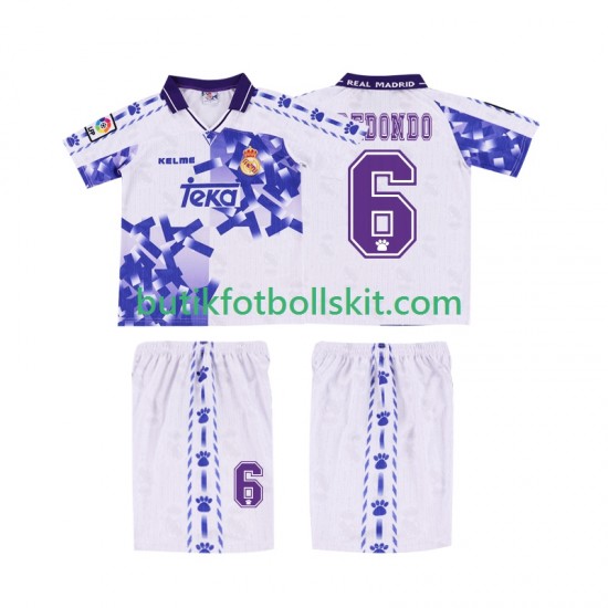 Real Madrid REDONDO 6 1996 1997 Retro Barn Tredje Matchtröja Kortärmad