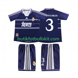 Real Madrid ROBERTO CARLOS 3 Retro Barn Borta Matchtröja 1999 1998 Kortärmad