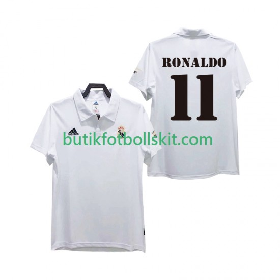 Real Madrid RONALDO 11 2003 Retro Män Hemma Matchtröja 2002 Kortärmad