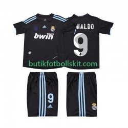 Real Madrid RONALDO 9 2009 Retro Barn Borta Matchtröja 2010 Kortärmad