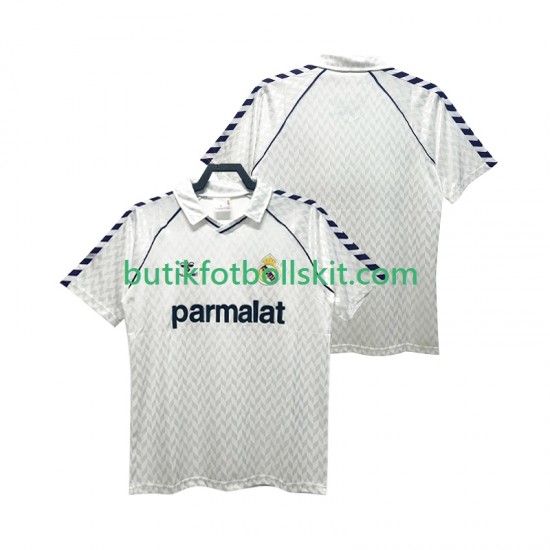Real Madrid 1986 1987 Retro Män Hemma Matchtröja Kortärmad