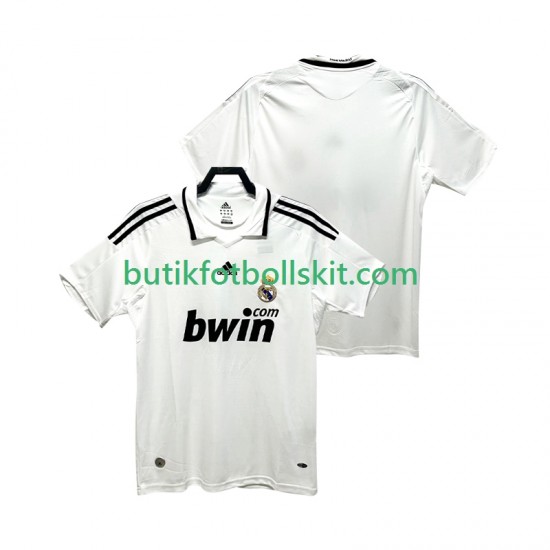 Real Madrid 2009 Retro Män Hemma Matchtröja 2008 Kortärmad