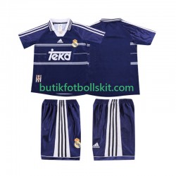 Real Madrid Retro Barn Borta Matchtröja 1999 1998 Kortärmad