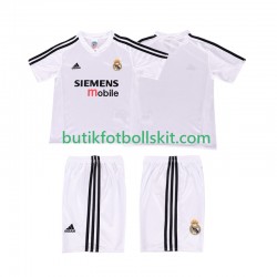 Real Madrid 5 Retro Barn Hemma Matchtröja 2004 2002 Kortärmad