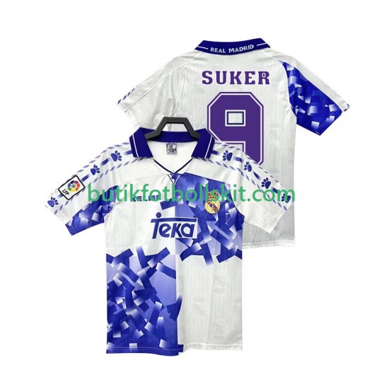 Real Madrid SUKER 9 1996 1997 Retro Män Tredje Matchtröja Kortärmad