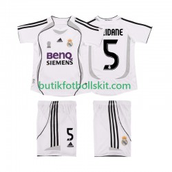 Real Madrid ZIDANE 5 2007 Retro Barn Hemma Matchtröja 2006 Kortärmad