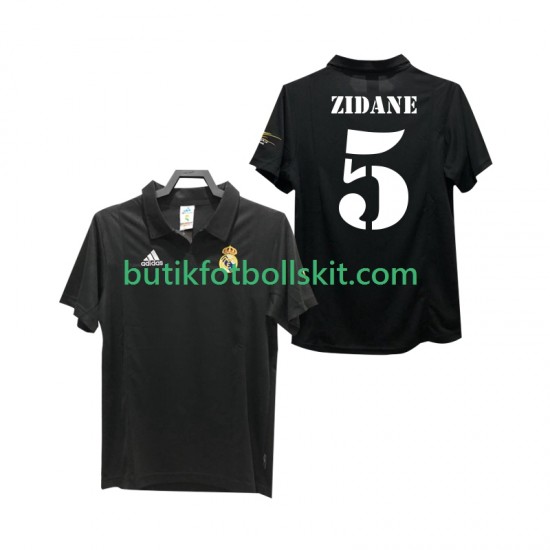 Real Madrid ZIDANE 5 2003 Retro Män Borta Matchtröja 2002 Kortärmad