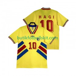 Rumänien Hagi 10 1994 Retro Män Hemma Matchtröja Kortärmad