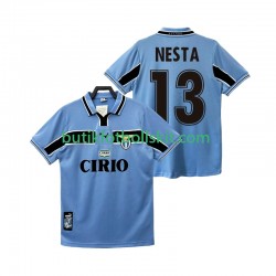 SS Lazio NESTA 13 Retro Män Hemma Matchtröja 1999 1998 Kortärmad