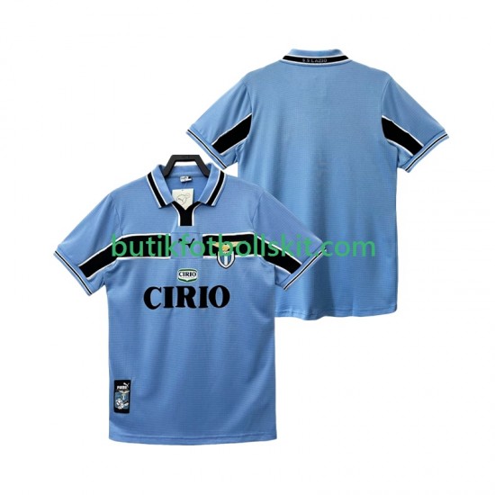 SS Lazio Retro Män Hemma Matchtröja 1999 1998 Kortärmad