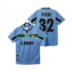 SS Lazio VIERI 32 Retro Män Hemma Matchtröja 1999 1998 Kortärmad
