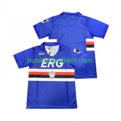 Sampdoria 1990 1991 Retro Män Hemma Matchtröja Kortärmad