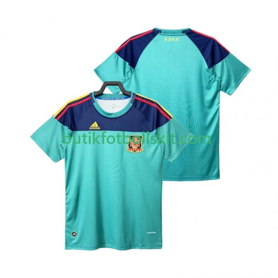 Spanien Målvakt Retro Män Hemma Matchtröja 2010 Kortärmad