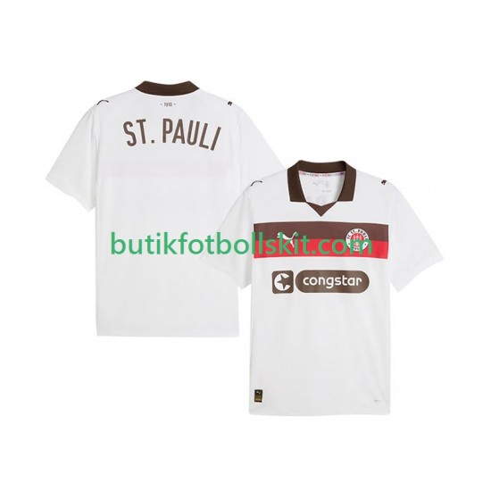 St. Pauli Män Borta Matchtröja 2025/26 Kortärmad