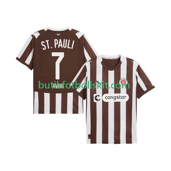 St. Pauli Jackson Irvine 7 Män Hemma Matchtröja 2025/26 Kortärmad