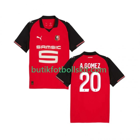 Stade Rennais Andres Gomez 20 Män Hemma Matchtröja 2025/26 Kortärmad