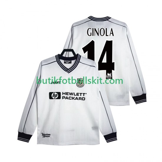 Tottenham Hotspur GINOLA 14 1997 Retro Män Hemma Matchtröja 1999 Långärmad