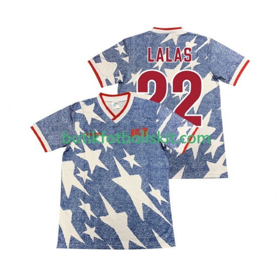 USA LALAS 22 1994 Retro Män Borta Matchtröja Kortärmad