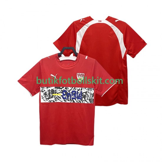 VfB Stuttgart 2007 Retro Män Borta Matchtröja 2006 Kortärmad