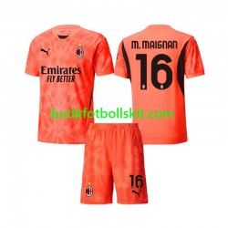 AC Milan Mike Maignan 16 Målvakt Barn Fjärdes Matchtröja 2024/25 Kortärmad