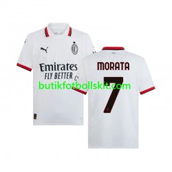 AC Milan Morata 7 Män Borta Matchtröja 2024/25 Kortärmad