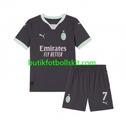 AC Milan Morata 7 Barn Tredje Matchtröja 2024/25 Kortärmad
