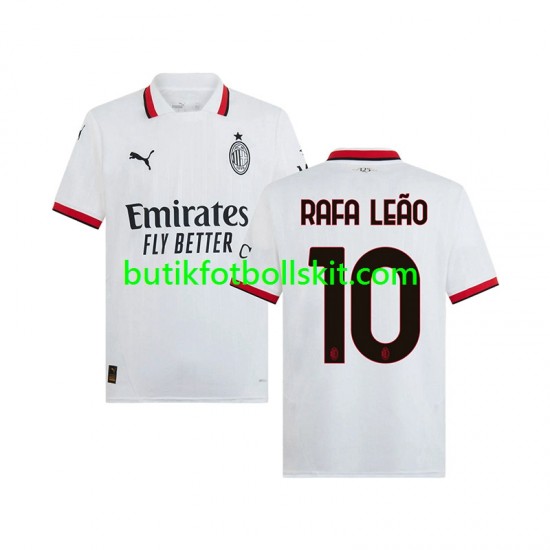 AC Milan RAFA LEAO 10 Män Borta Matchtröja 2024/25 Kortärmad